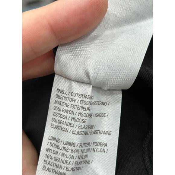 NWT Women With Control Black Finespun Jersey Tummy Midi T-Shirt Dress Size 1XP - Picture 7 of 10